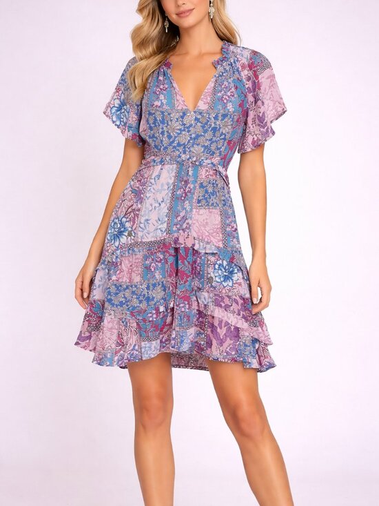 By Anthropologie Dresses & Skirts - Anthropologie Robin Tiered Mini Dress – Size XS